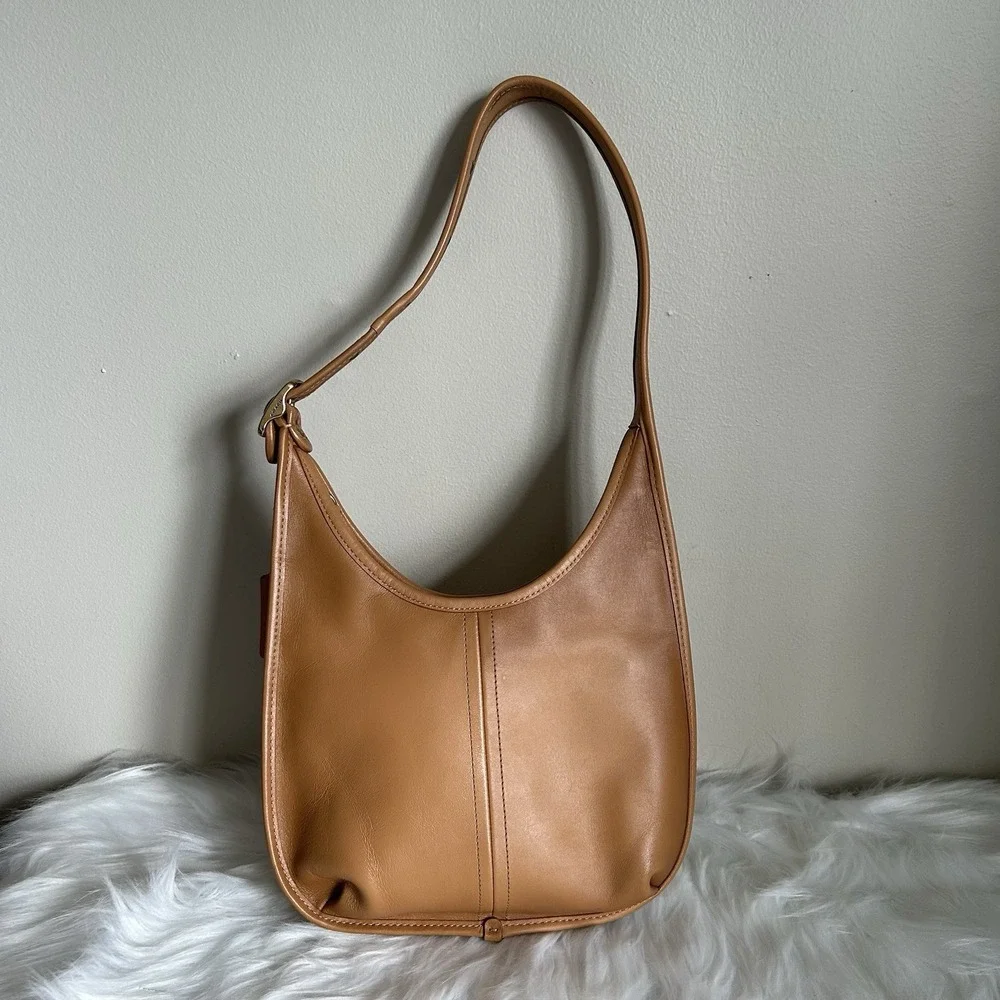 Coach Ergo Tan Natural Leather Shoulder Bag C2265 Good Condition